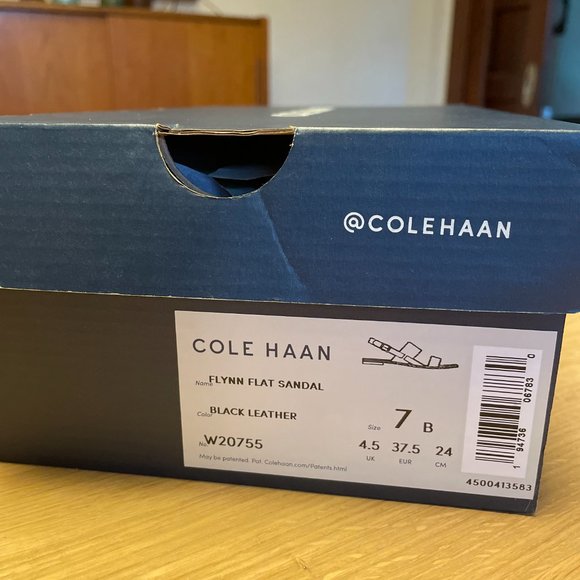Cole Haan Flynn Flat Sandal, Black US 7 - Picture 8 of 8